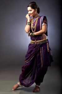 sari styl marathi